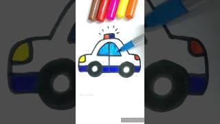 Car drawing easy trick #art #easytrick