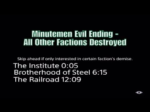 Fallout 4 Siding Institute Destroy Brotherhood Of Steel Youtube