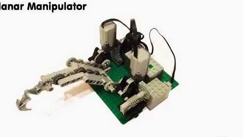 Lego 2-section planar manipulator