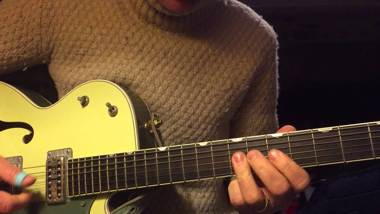 How to play Rockabilly Guitar Solo Riff  Peg O' My Heart Cliff Gallup Gene Vincent