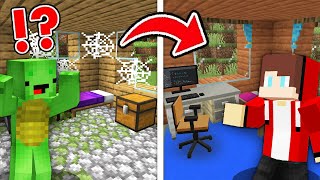 JJ and Mikey Renovated an Abandoned CASH and NICO House in Minecraft - Maizen