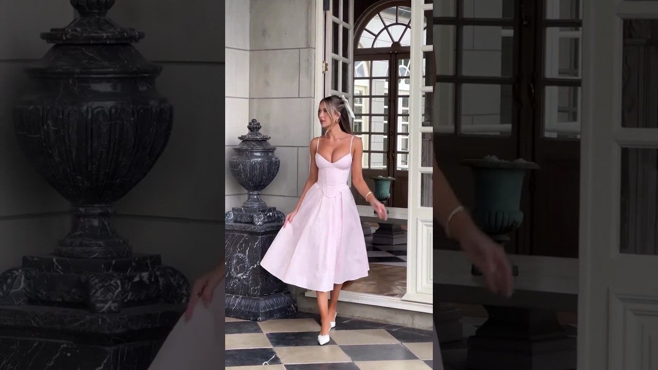 The Perfect🥀 Our MARIELLA Midi Dress In Pretty Pink💗 