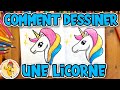 Comment dessiner une tete de licorne etape par etape