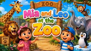 Mia and Leo at the Zoo | Fun Zoo Adventure Song for Kids  Guide