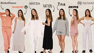 $1000 Loungewear try on haul & review of 7 brands