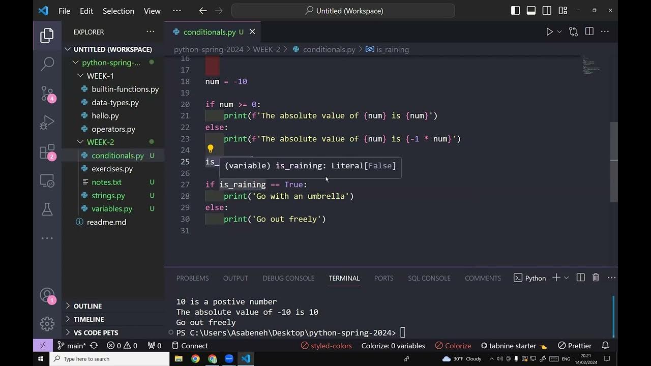 Python for Beginners: Python Conditionals | Lesson 7 - YouTube