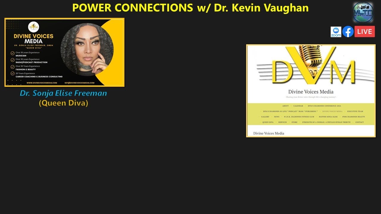 Dr. Sonja Elise Freeman (Queen Diva) EMBA, CTM, on Power Connections
