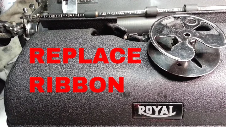 Royal KMM FPE HH KH 10 T1 B64 Typewriter Ribbon Install Rewind Respool Replace