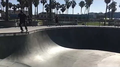 Jesse Martinez ripping at 55 - Venice beach