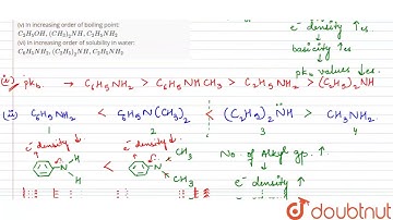 Arrange the following:  (i) In decreasing order of the `pK_(b)` values:  `C_(2)H_(5)NG_(2),