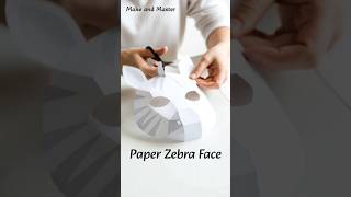 Make a Zebra Face 🦓 Paper Craft for Kids #shorts