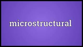 Microstructural Meaning Profile