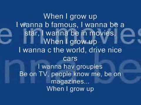 When I Grow Up + Lyrics! - YouTube