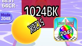 BALL RUN 2048 (INFINITY MODE) vs NUMBER BALL RACE AND MERGE 3D Satisfying Gameplay LIVE