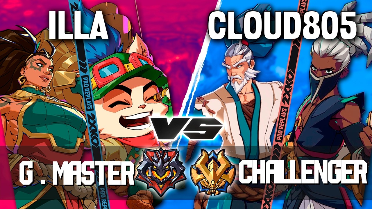 2XKO ▰ ILLA (Teemo-Illaoi) vs CLOUD805 (Yasuo-Ekko) ▰ 2XKO Pro level replays