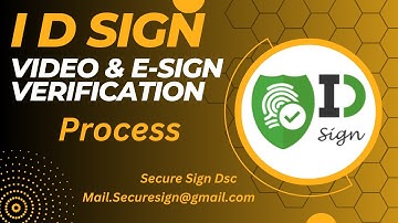 ID Sign - Video and OTP verification process | @Algosigndsc ||