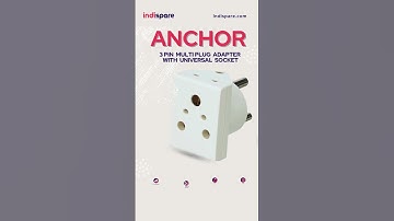 Anchor 3 Pin Multiplug Adapter with Universal Socket
