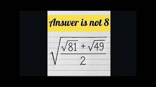 Answer is not 8. 99% failed! Can you do it  #viral  #fastandeasymaths