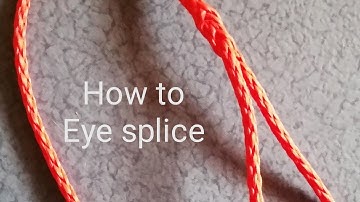 Eye splice in hollow braid rope