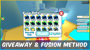 PET SIM X GIVEAWAY and FUSING METHOD for a rainbow Haxolotl 😲 Roblox Pet Simulator X Glitch Update