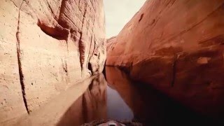 High-speed jetskiing through canyons on Lake Powell (One Shot GoPro 2.7k)