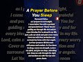 A Prayer Before Sleep | Bedtime Prayer | Night Prayer#Shorts#WatchNow #ForYou #New #Explore