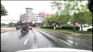 Rainy Day Drive ☔️ | Exploring Towson, Maryland Neighborhoods 🚗 | Calm Community Tour 🇺🇸
