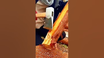 sharp axe for cutting tree trunks #shorts