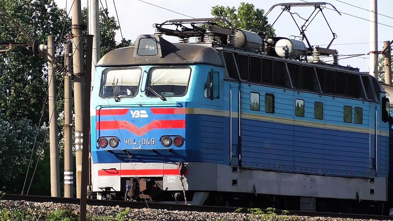 ЧС4-049 с пассажирским поездом №145