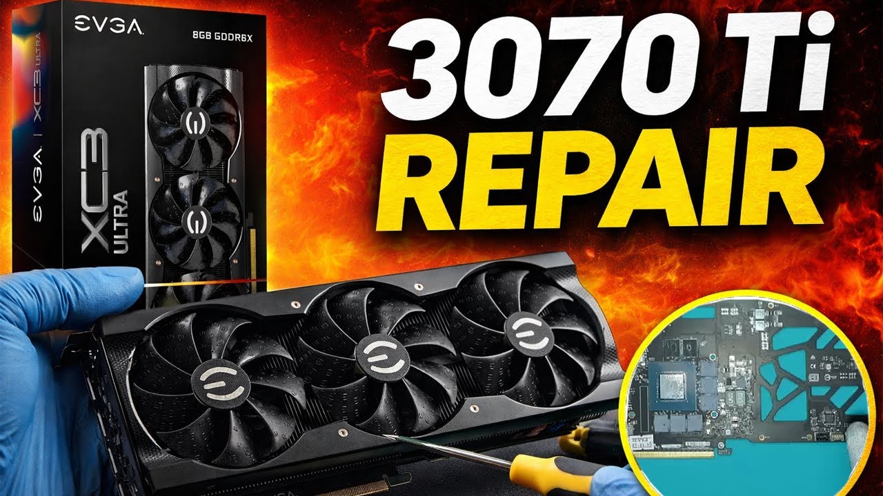 Bringing Back a No display issue EVGA RTX 3070 Ti | Full Repair