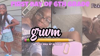 GRWM to go to the FIRST DAY OF MIDDLE SCHOOL!!😝😬Pt: 1