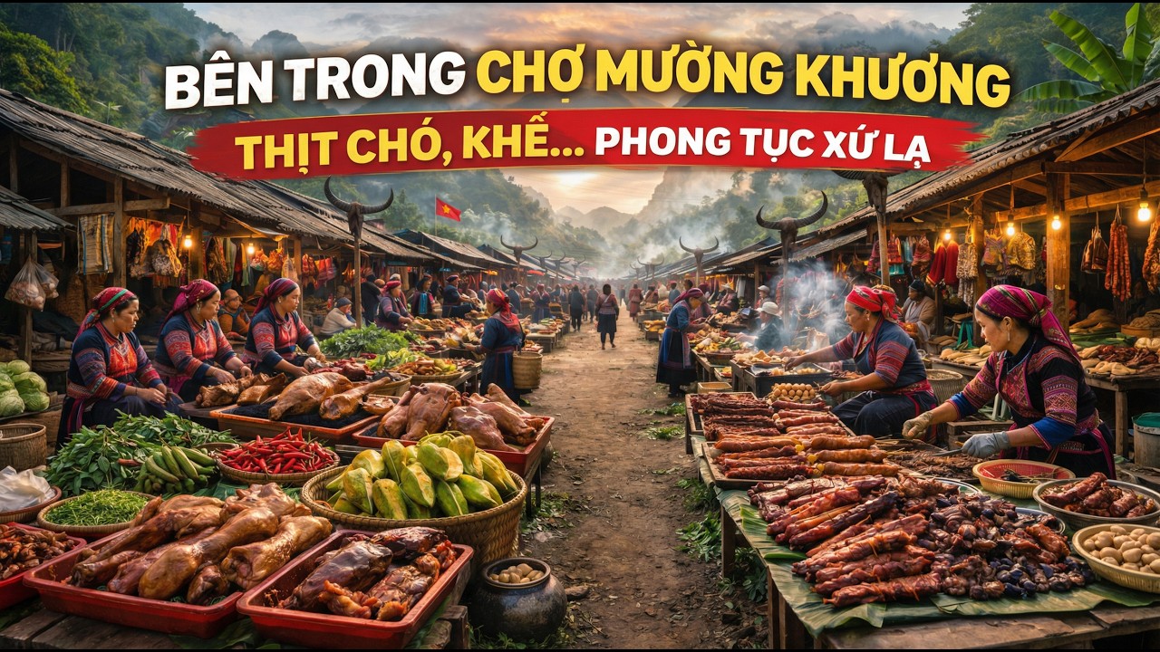 Chợ Mường Khương – Thịt Trâu, Thịt Heo & Giao Thương Vùng Biên