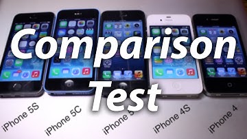 Speed & Benchmark Test: iPhone 5S vs 5C vs 5 vs 4S vs 4 - Side by Side Comparison