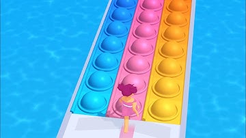 Pop It Run ASMR 🎈🌈🔥 Very Satisfying And Relaxing ASMR Sounds Gameplay