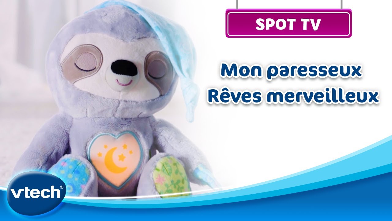 VTech - Peluche musicale - Mon paresseux Rêves merveilleux