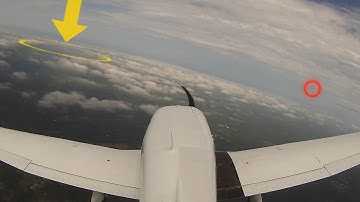 Piper Warrior Descent Around Clouds - ATC Audio with Unicom and Parking