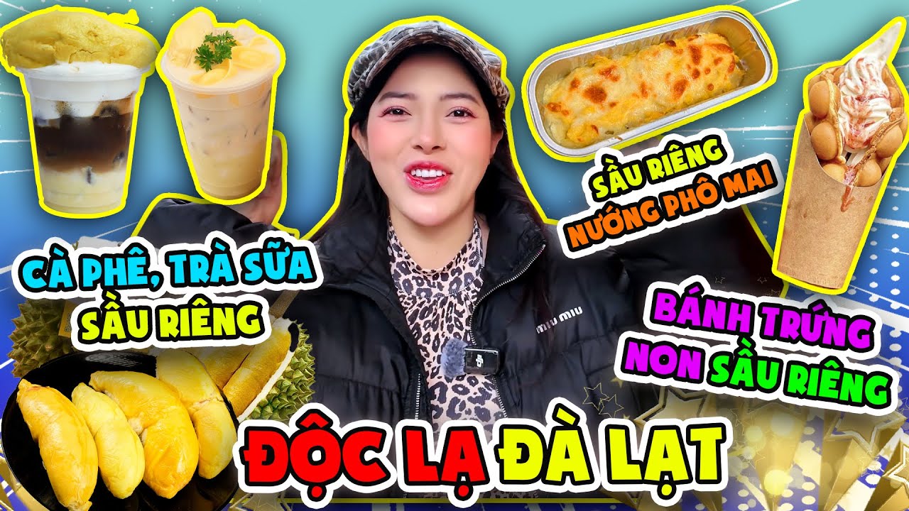 Độc Lạ Đà Lạt - Quán Cà Phê Toàn Sầu Riêng Musang King I Linh Barbie Vlog