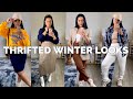 HUGE Winter THRIFT HAUL 2021| Styling my THRIFT FINDS