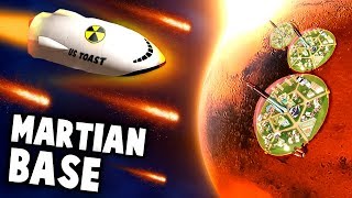 METEORS and SECRET Mars Base -  Toast Empire to Space! (Survivng Mars Gameplay Part 1 - Space Base) screenshot 1
