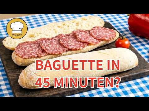 QUICK BAGUETTE – homemade and on the table in 45 minutes!