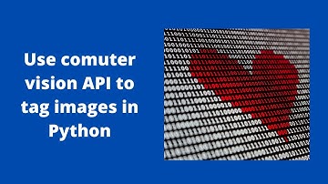 Image tagging using computer vision APIs in Python