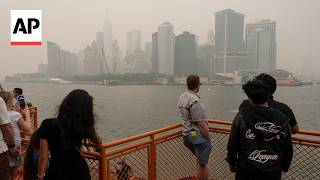 Wildfire smoke covers New York, Chicago and much of the US East Coast