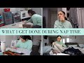 NAP TIME VLOG AS A STAY AT HOME MOM | Get Ready With Me, DIY Gel Nails, Clean &amp; Do Laundry With Me