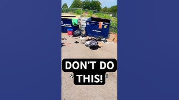 Why dumpsters get locked up #dumpsterdiving