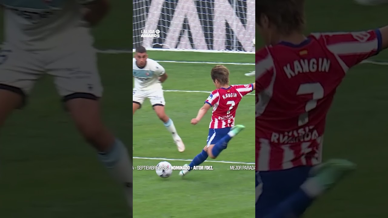 Aitor Fdez, nominado a mejor parada de septiembre en @LaLiga por su intervención contra el Atleti