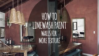 How to Lime Wash paint walls for more texture