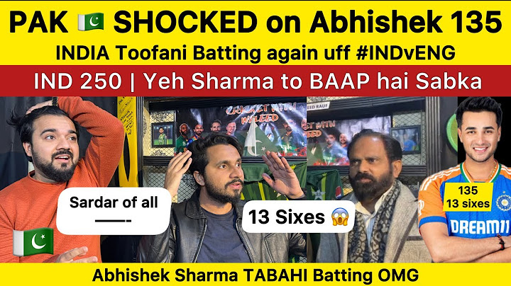 PAK Shocked on Abhishek Sharma 135 hits 13 Sixes | IND 250 | Pakistan Reaction on IND vs ENG 5 T20