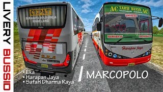 Bussid Mod Marcopolo Cvt Wsp Eka, Harapan Jaya, Safari Dharma Raya.
