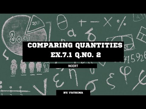 2.Comparing Quantities | Convert Ratios into Percentages | Grade 8 CBSE ...