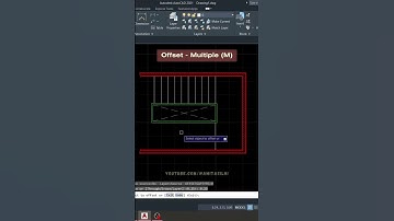 Multiple Offset - AutoCAD Tutorial | Tips and Tricks #shorts #autocad #tutorial #architecture